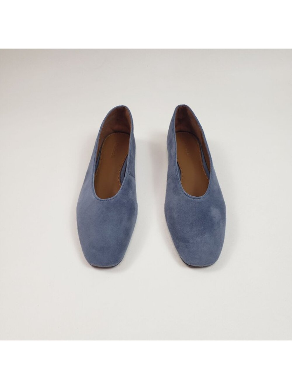 Madewell The Mylie Ballet Flat Suede Basalt Blue Womens 7.5M Minimalist Timeless - Picture 9 of 16
